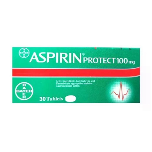 قرص آسپرین وارداتی Aspirin protect 100 بسته 30 عددی