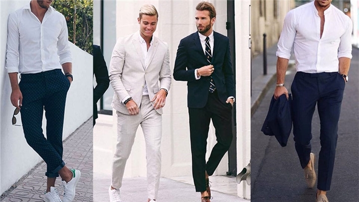 پیراهن سفید مردانه