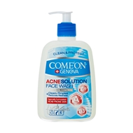 ژل شستشو صورت بدون چربی مدل Acne Solution حجم 500 میلی لیتری کامان