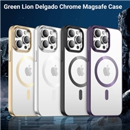قاب محافظ مگ سیف گرین لاین آیفون Apple iPhone 14 Pro Max Green Lion Delgado Chrome