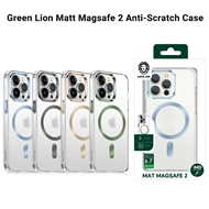 قاب محافظ مگ سیف گرین لاین آیفون Apple iPhone 13 Pro Max Green Lion Magsafe Delgado Clear Case