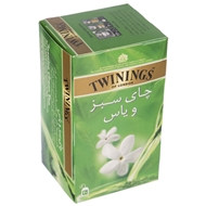 چای سبز کیسه ای با طعم یاس بسته 20 عددی توینینگز