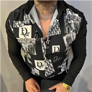 پیراهن مردانه طرح چهارخونه برند دیور Dior