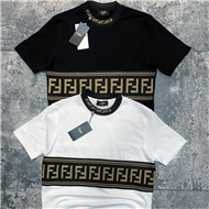 تی شرت طرح نواری برند اورجینال مردانه فندی Fendi