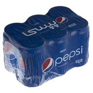 نوشابه قوطی 330 میلی لیتری بسته 6 عددی پپسی