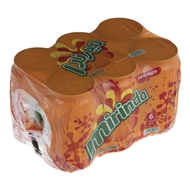 نوشابه قوطی پرتقالی 330 میلی لیتری بسته 6 عددی میراندا