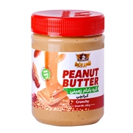 کره بادام زمینی کرانچی مقدار 450 گرمی شیررضا