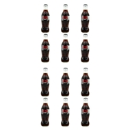 نوشابه شیشه ای زیرو 250 میلی لیتری بسته 12 عددی کوکاکولا