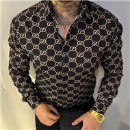 پیراهن طرح چاپی برند مردانه گوچی GUCCI