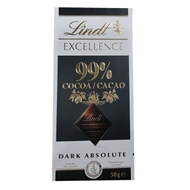 شکلات کاملا تلخ 99 درصد لینت Lindt Dark Absolute بسته 50 گرمی