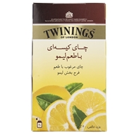چای سیاه کیسه ای با طعم لیمو بسته 20 عددی توینینگز