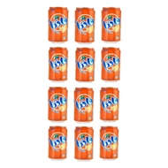 نوشابه قوطی پرتقالی 330 میلی لیتری بسته 12 عددی فانتا