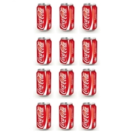 نوشابه قوطی 330 میلی لیتری بسته 12 عددی کوکاکولا