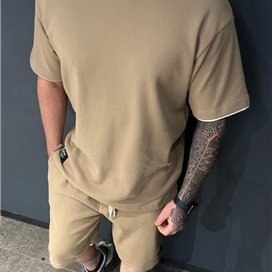 ست تیشرت و شلوارک مردانه پارچه مراکش