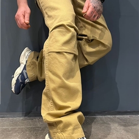 شلوار مردانه کارگو پارچه کتان بگ استایل