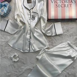 ست ساتن لباس خواب زنانه ترک ویکتوریا سکرت Victoria’s Secret