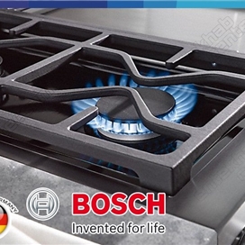 اجاق گاز استیل 4 فر بوش