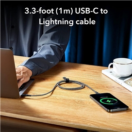 کابل USB-C به لایتنینگ برند ESR دارای MFI طول 1 متر