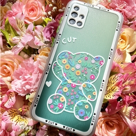 قاب خرس گلدار سبز ش Redmi note 8/ Redmi note 8 pro