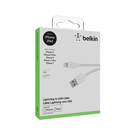 کابل تبدیل USB به لایتنینگ بلکین مدل F8J023BT2M طول 2 متر