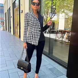 کت تک طرح ساده و پیچازی زنانه ترک اورجینال