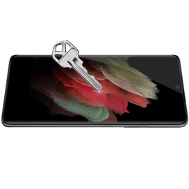 محافظ صفحه شیشه ای دورچسب تمام صفحه نیلکین سامسونگ Samsung Galaxy S21 Ultra 3D CP+ Max