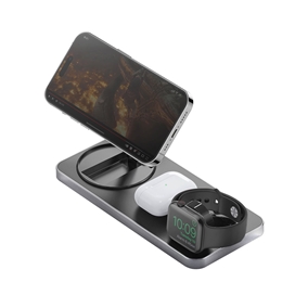 شارژر بیسیم 3 در 1 برند بازیک مدل GoMag Station