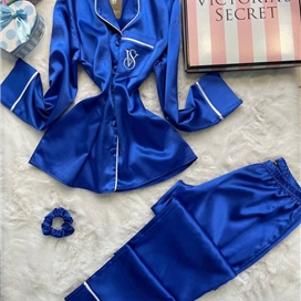 ست ساتن لباس خواب زنانه ترک ویکتوریا سکرت Victoria’s Secret