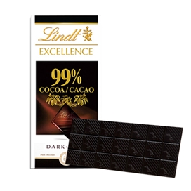 شکلات کاملا تلخ 99 درصد لینت Lindt Dark Absolute بسته 50 گرمی