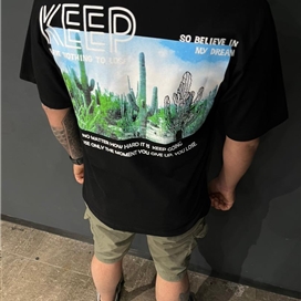 تی‌شرت مردانه سوپر پنبه دو رو چاپ