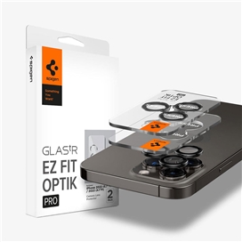 محافظ لنز دوربین اسپیگن مدل EZ Fit Optik Proبرای iPhone 15 Pro Max/iPhone 15 Pro/iPhone 14 Pro Max/iPhone 14 Pro بسته 2 تایی