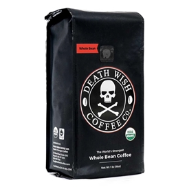 دانه قهوه کاملا بو داده 453 گرمی Death Wish Coffee Worlds Strongest Coffee