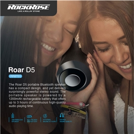 اسپیکر بلوتوثی راک رز مدل Roar D5