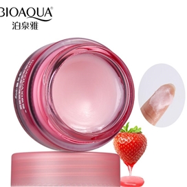 ماسک و بالم لب هیدراته بیوآکوا با طعم توت فرنگی