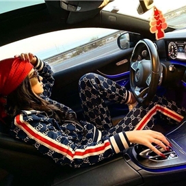 ست سوئیشرت و شلوار زنانه اورجینال وارداتی گوچی GUCCI