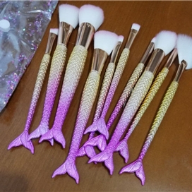 براش 10 تکه طرح ماهی در رنگ بندی جذاب