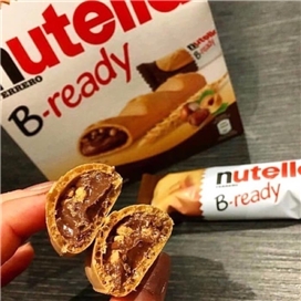 بیسکویت مغزدار B-ready بسته 132 گرمی نوتلا