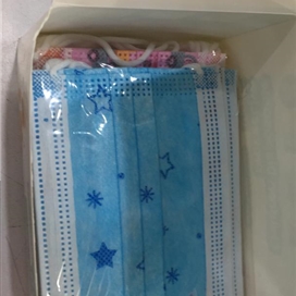ماسک سه لایه پزشکی طرح دار بچگانه وارداتی بسته 50 عددی
