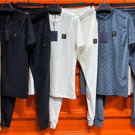 ست تی شرت و شلوار مخمل مردانه اورجینال لویی ویتون LV