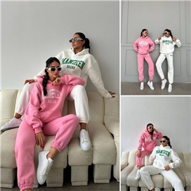 ست هودی و شلوار طرح چاپی زنانه ترک