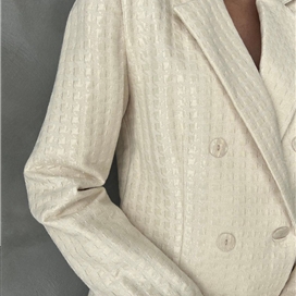 ست کت و شلوار طرح برجسته مجلسی زنانه ترک