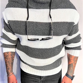 بافت سفید مردانه مدل رینگر رنگی ضخیم