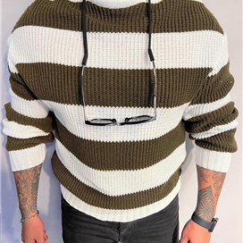 بافت سفید مردانه مدل رینگر رنگی ضخیم