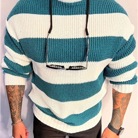 بافت سفید مردانه مدل رینگر رنگی ضخیم