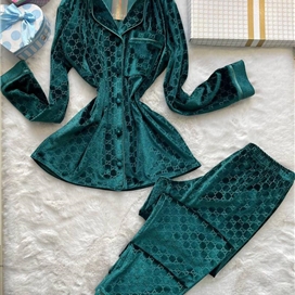 ست لباس خواب مخمل زنانه ترک گوچی