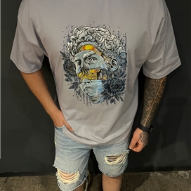 تیشرت مردانه سوپر پنبه چاپی ادمک