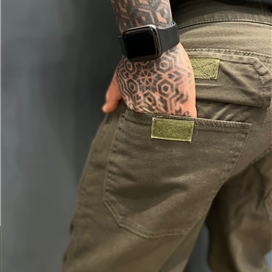 شلوار مردانه کارگو پارچه کتان بگ استایل