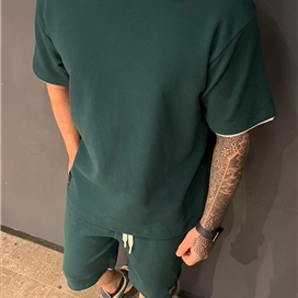 ست تیشرت و شلوارک مردانه پارچه مراکش